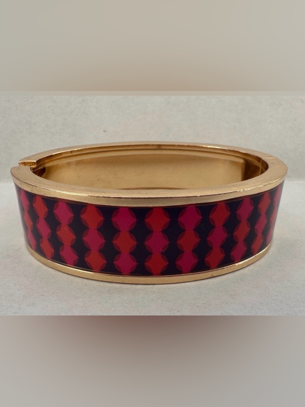 Avon Signature Pink And Purple Goldtone “Joyful Beautiful Bangle”